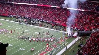 Atlanta Falcons Offensive Starters being introduced 11/20/11 at Georgia Dome