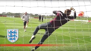 Good hands from England U21s goalkeepers | Inside Training