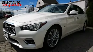 #21575, 2019 Infiniti Q50 3.0t LUXE AWD, Majestic White, Select Auto Imports in Alexandria, VA