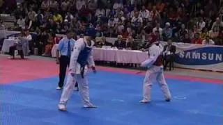 European Taekwondo Qualification Tournament for Beijing Olympic Games Istanbul Male over 80 kg Greece vs Italy Round 2