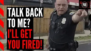 A cop arrested him for talking back—then he went after his job