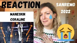 MANESKIN - CORALINE (Live Sanremo 2022) ITALIAN REACTION!!! *EMOTIONAL*