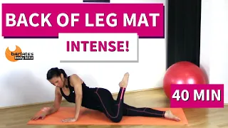 40 MIN BOOTY AND THIGHS MAT WORKOUT // BARLATES Back of Leg Mat Workout / NO EQUIPMENT