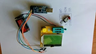 Ремонт транзистор тестера после разряда конденсатора и перевод меню на РУССКИЙ язык