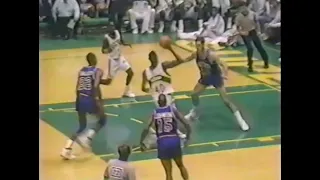 Shawn Kemp's (Sliiightly Illegal) Decimation of Bill Laimbeer