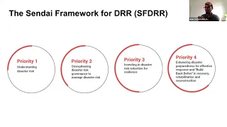 1.2 The Sendai Framework for DRR & the Sustainable Development Goals