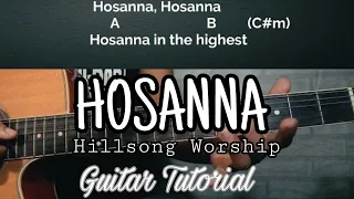 HOSANNA|Hillsong Worship|Guitar Tutorial With Chords and Lyrics