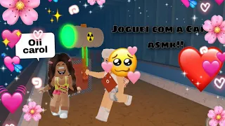 ASMR+JOGUEI COM A CAROL DO ESPAÇO ROBLOX!!💝PARTIDAS MUITA TENÇÃO!(FLEE THE FACILITY)ROBLOX