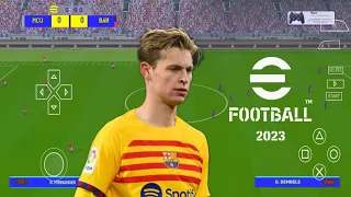 EFOOTBALL PES 2023 PPSSPP ORIGINAL PS5 On Android& ISO BEST Graphics Offline