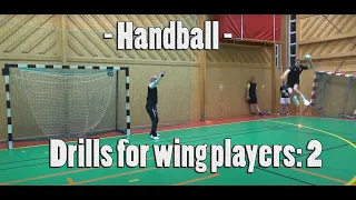 Handball Drills wing players 2