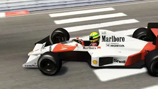 (TV Cam) (v2) McLaren MP4/5 - Circuit de Monaco - Assetto Corsa