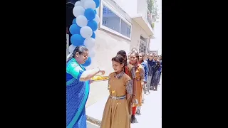 students welcome  first day at school