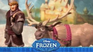 Disney Frozen ✱ Krisoff & Sven ✱ Disney Store Figures Set toys for kids unboxing