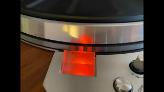 Record player strobe in action