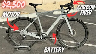 I cant Believe This Bike is Real!! *CARBON FIBER ROAD E-BIKE* (Ride1Up CF Racer1)