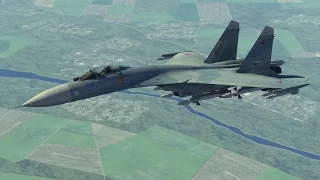 DCS World 1.5 | Су-27 против двух F-15C