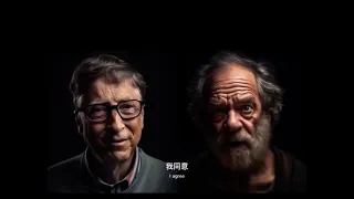 Socrates and Bill Gates talking via #ai