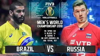 Brazil vs. Russia | Highlights | Final 6 Mens World Championship 2018