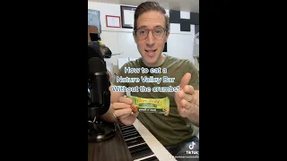 How To Open a Nature Valley Granola Bar WITHOUT Crumbs!