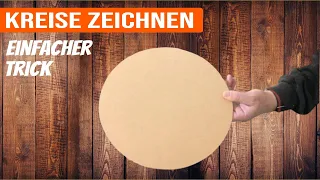 Kreise zeichnen // Ein einfacher Trick Kreise anzuzeichnen