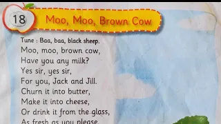 Moo Moo Brown Cow | Sr Kg Poem | Rhymes & Songs | S&D Teacher