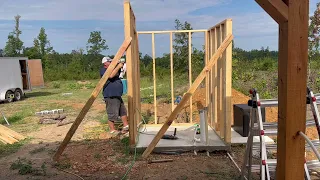 Luxury Outhouse Build!!! Woodland Mills!!! Off-Grid Flushable Toilet!!! Pt. 2