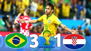 Brazil 3 × 1 Croatia | 2014 World Cup Extended Highlights & All Goals HD