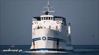 ⚓Arrival of Aeolis | Lemnos , Myrina port | anchorart.gr