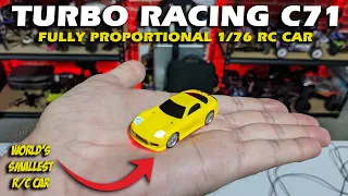 World's Smallest RC Car Turbo Racing C71 1/76 Car Review