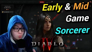Diablo 4 - Best Lightning Sorcerer Leveling Build - Early & Mid Game - No Legendries Needed