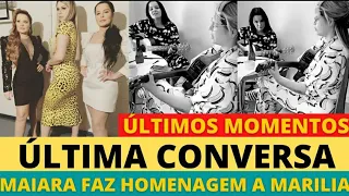 HOMENAGEM! Maiara mostra última conversa que teve com Marilia Mendonça