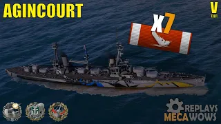 Agincourt 7 Kills & 86k Damage | World of Warships Gameplay