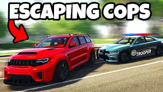 Running From Cops in a INSANE Getaway in GTA 5 RP