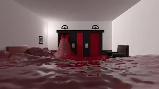 The Shining elevator scene Cinema 4D & Real Flow