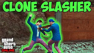 Fighting the Clone Slasher in GTA 5 Online | GTA 5 Online Halloween 2022