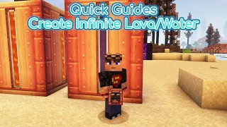 Quick Guides - Infinite Lava/Water With Create!