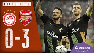GIROUD HITS A HAT-TRICK! | Olympiacos 0-3 Arsenal | Arsenal Classics | 2015