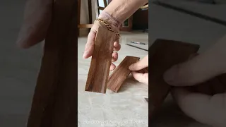 How to make a wooden sheath for knife with just handtools - Easy way