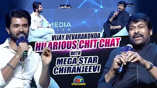 Vijay Devarakonda Hilarious Chit Chat With Mega Star Chiranjeevi || @NTVENT