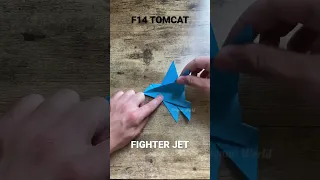 EASY F14 TOMCAT FIGHTER JET ORIGAMI | TOP GUN MAVERICK ORIGAMI | AIRPLANE ORIGAMI | HOW TO FOLD