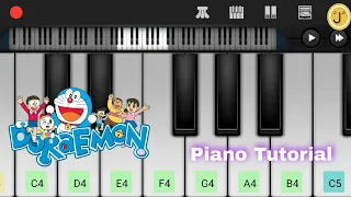 Doraemon Theme Song | Easy Mobile Piano Tutorial