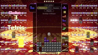 [Tetris 99] invictus snipe lobby #6: badge disadvantage fight with あれく(491 lines cleared)