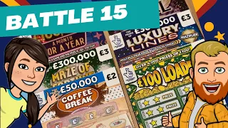 Battle 15 - £20 of Scratchcards - Maze of Fortune, Black Pearl, £100 Loaded #lottery #winner #bigwin