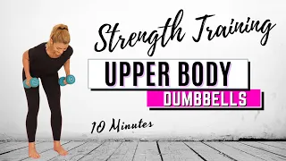 🔥10 Min Biceps Triceps Shoulders🔥Upper Body Dumbbell Sculpt🔥SCULPT & TONE the UPPER BODY🔥