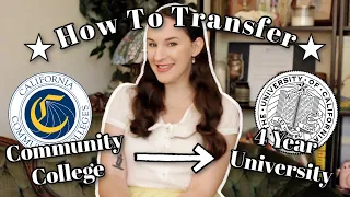 HOW TO TRANSFER TO A 4 YEAR UNIVERSITY from Community College | COMPLETE Guide to Transferring
