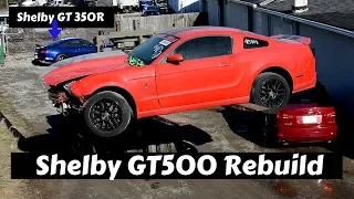 Rebuilding Wrecked Mustang Shelby GT500 and a GT350R From Copart