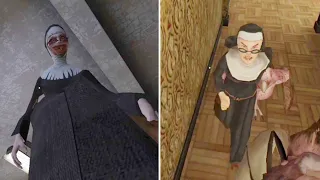 Giant Evil Nun In Evil Nun 1 vs Tiny Evil Nun In Evil Nun 2