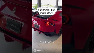 FERRARI 812 SUPERFAST COLD START #ferrari #812 #812superfast