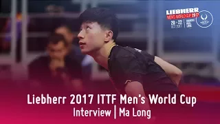 2017 Men's World Cup I Ma Long Interview