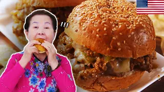 Korean Grandma Tries 'SLOPPY JOE' For The First Time